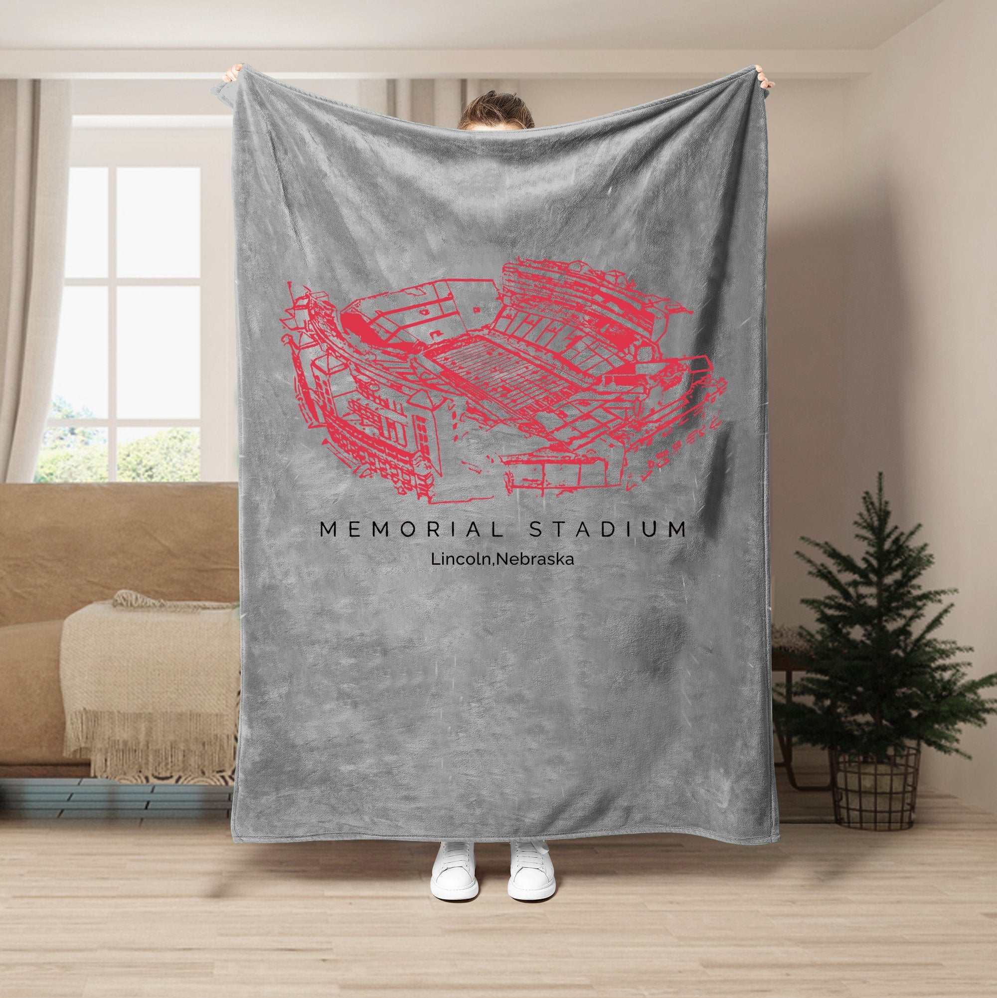 Memorial Stadium (Lincoln) - Nebraska Cornhuskers football,College Football Blanket