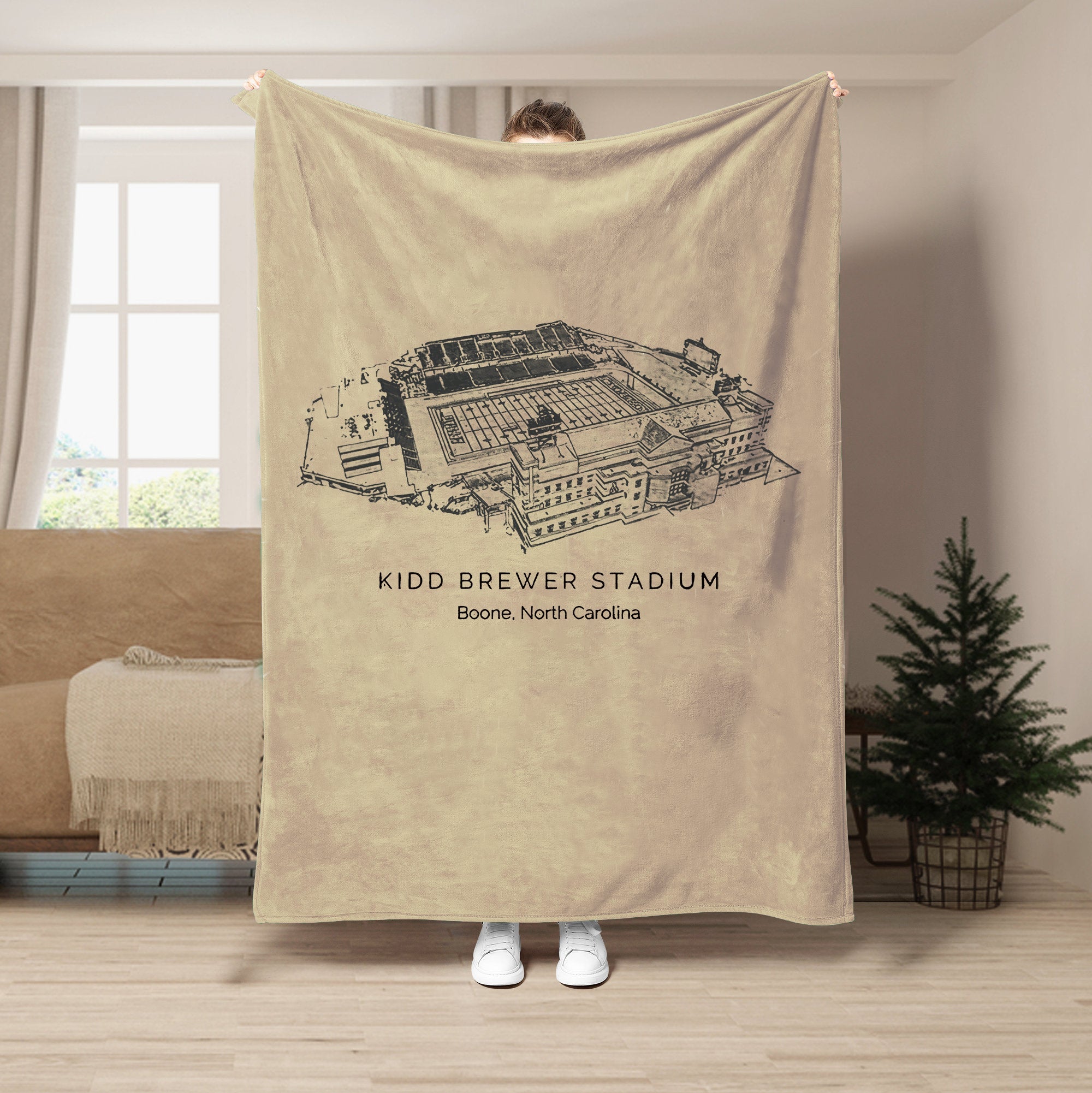 Kidd Brewer Stadium - Appalachian State Mountaineers football,College Football Blanket