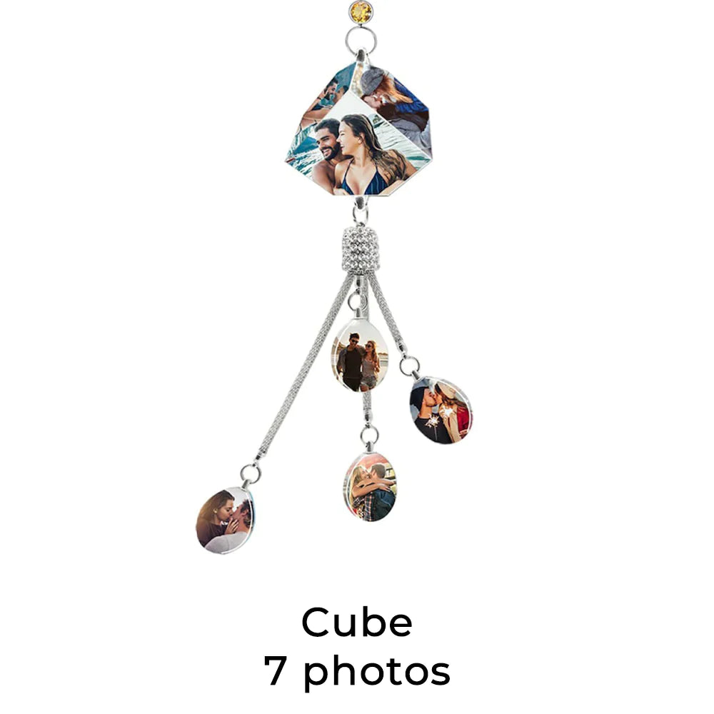 Personalized Photo Lucky Crystal Car Pendant🚗