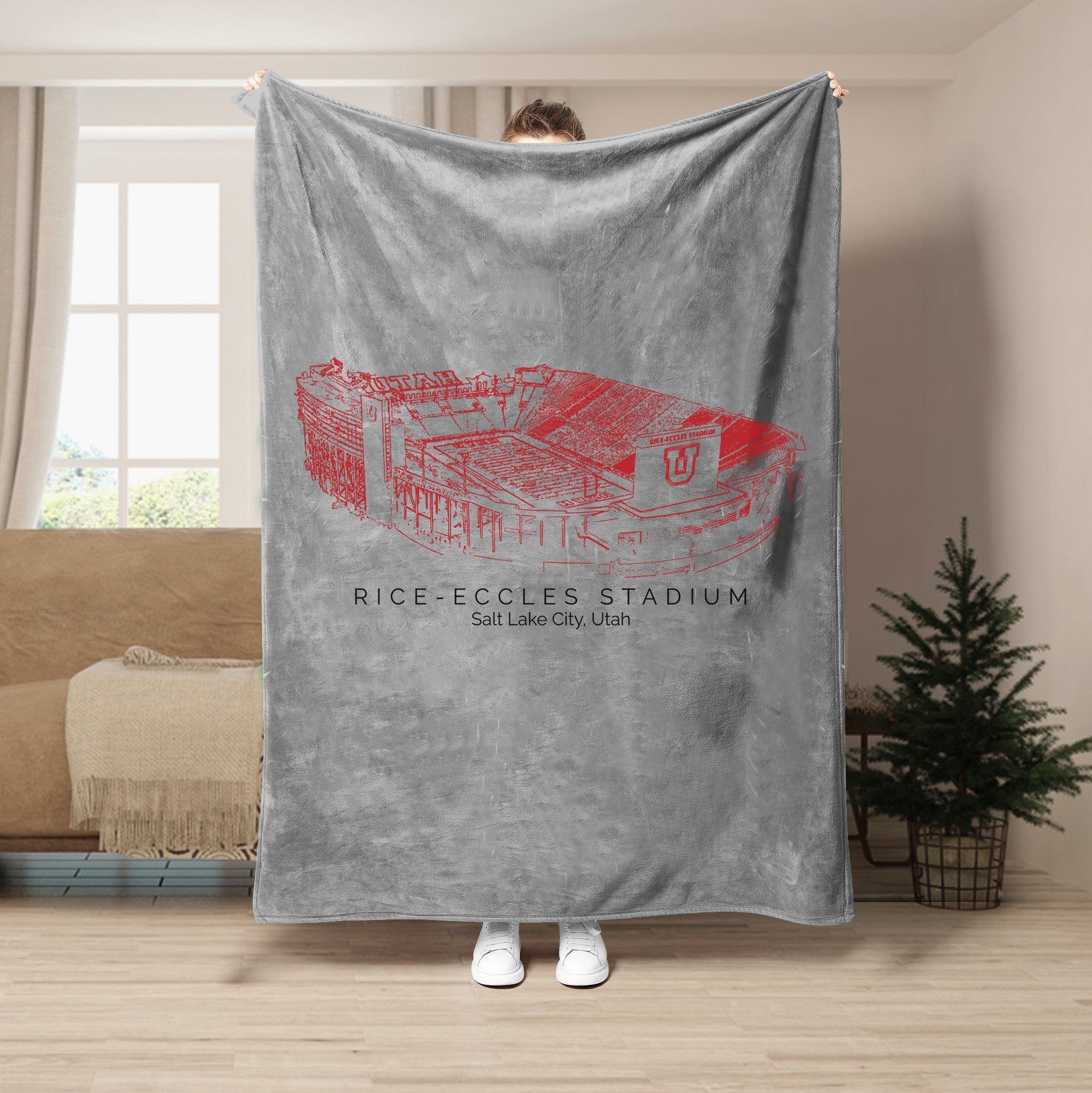 Rice–Eccles Stadium - Utah Utes football,College Football Blanket