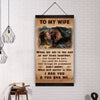 🎁TO MY WIFE-I HAD YOU AND YOU HAD ME-CANVAS POSTER(Buy 2 Get Free Shipping)