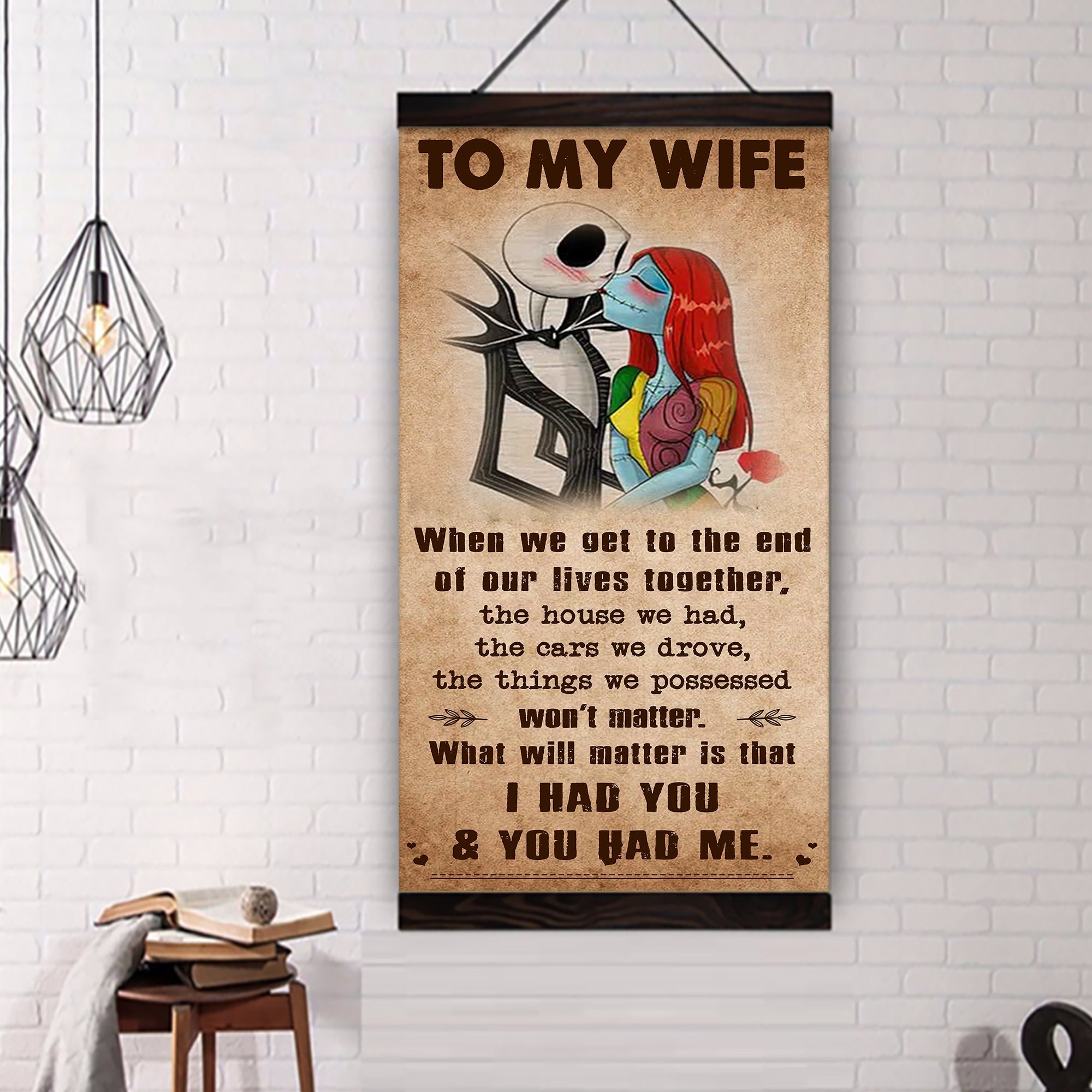 🎁TO MY WIFE-I HAD YOU AND YOU HAD ME-CANVAS POSTER(Buy 2 Get Free Shipping)