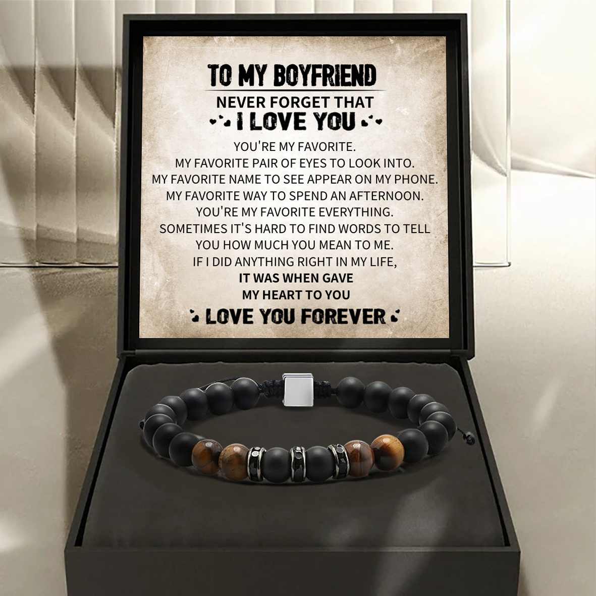 To My XX - Tiger's Eye Protection Bracelet