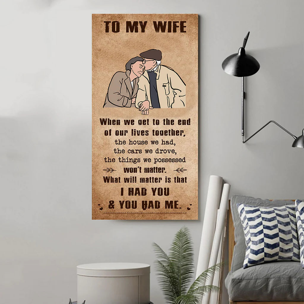 🎁TO MY WIFE-CANVAS POSTER🎁(Buy 2 Get Free Shipping)