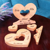 Custom Wooden Name Heart Puzzle