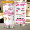 Don't Mess With Mamasaurus Pink Tropical - Personalized Tumbler