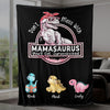 Don't Mess With Mamasaurus, You'll Get Jurasskicked - Personalized Blanket - Best Gift For Mother, Grandma