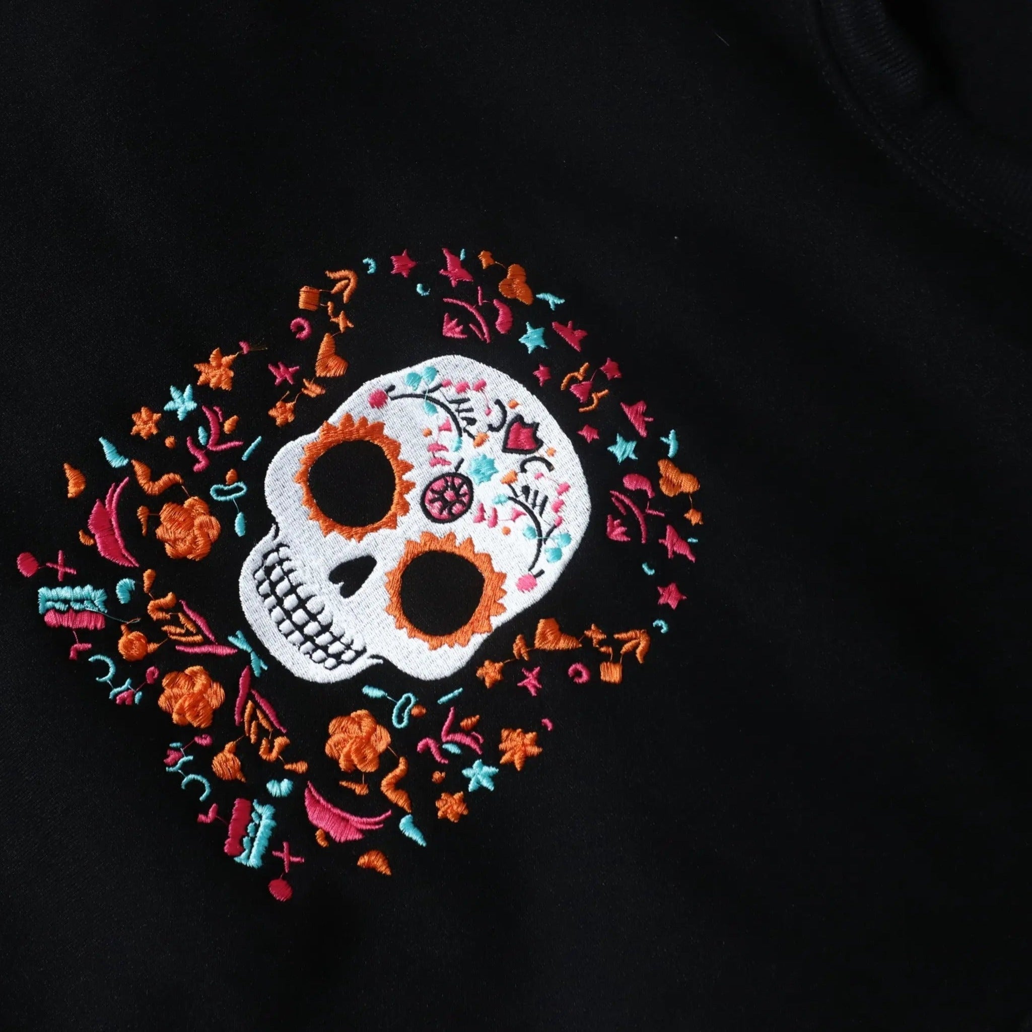 Unique Halloween Clothes - Flower Skull