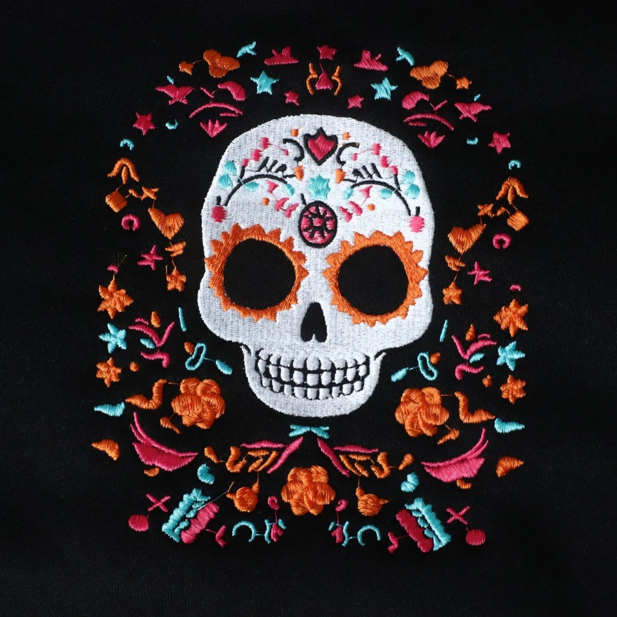 Unique Halloween Clothes - Flower Skull