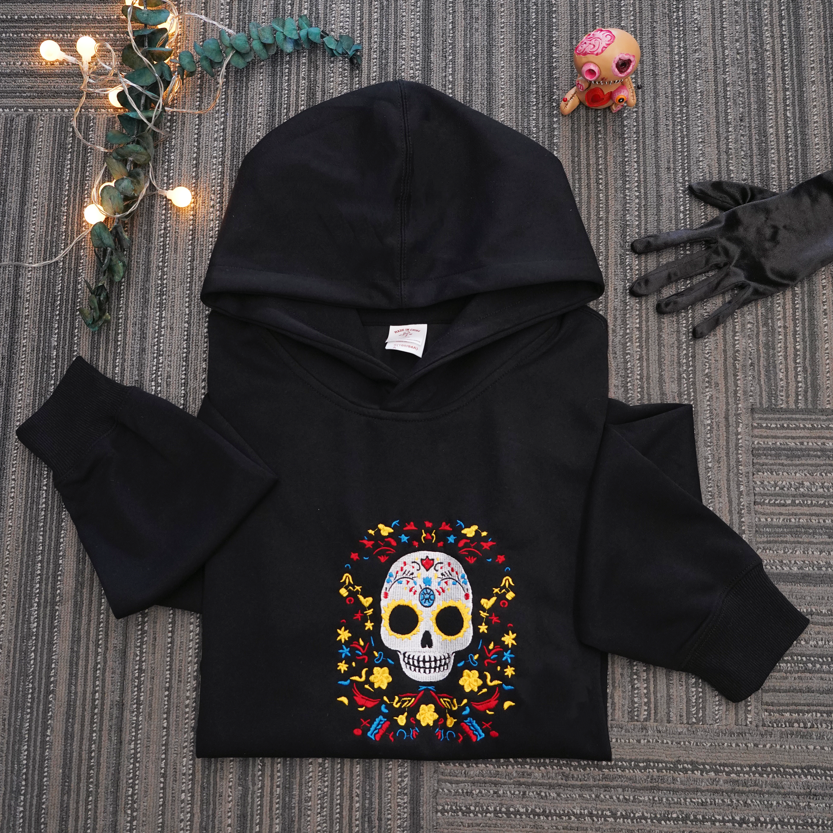 Unique Halloween Clothes - Flower Skull