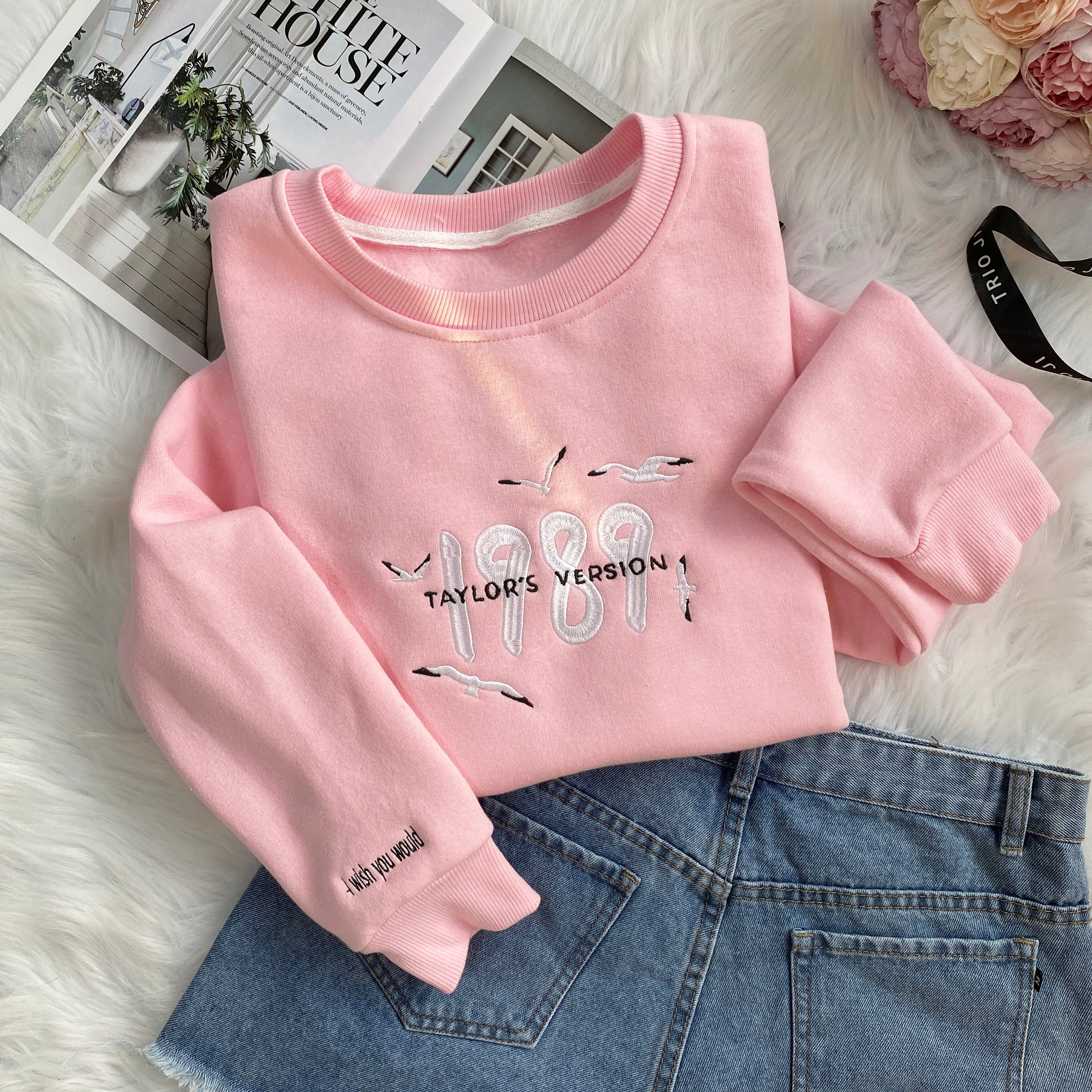 1989 TS Version Embroidered Sweatshirt Hoodie T-shirt