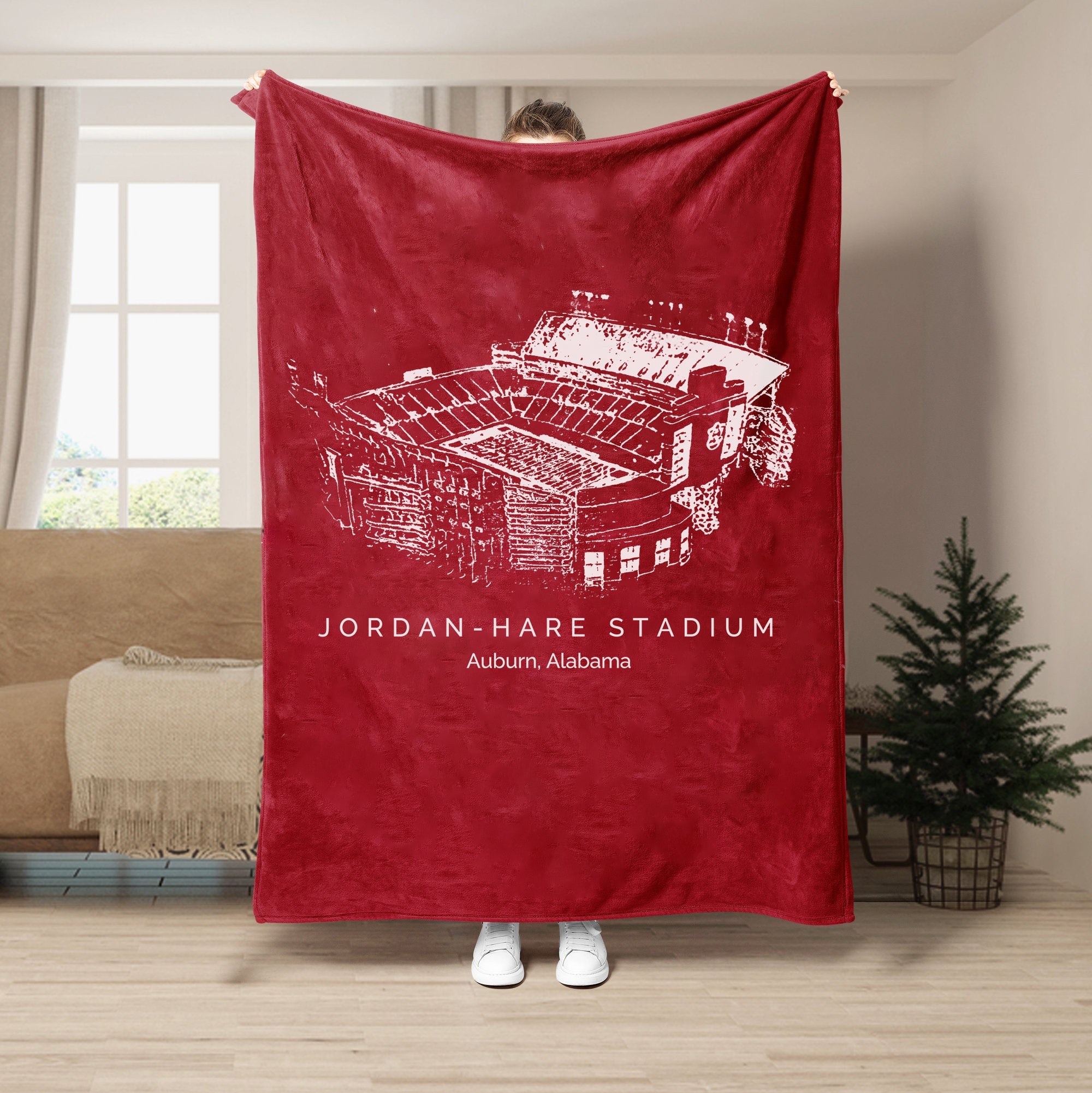 Jordan-Hare Stadium - Auburn Tigers football,College Football Blanket