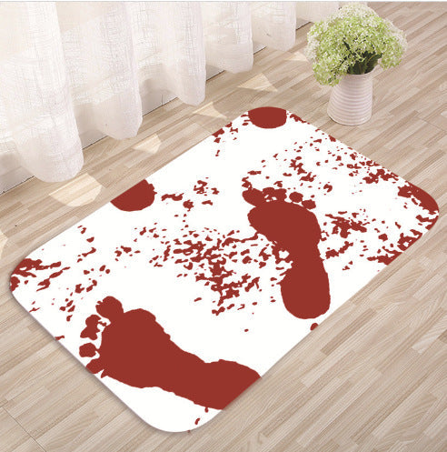 Enjoy Halloween Bloody Bathroom Colour Changing Floor Mat - Turns Red in Water