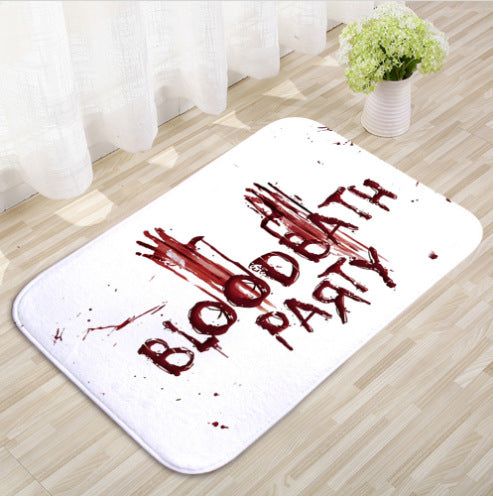 Enjoy Halloween Bloody Bathroom Colour Changing Floor Mat - Turns Red in Water