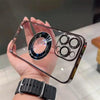 Transparent Back Cover Magnetic Cell Phone Case