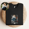 Custom Embroidered Sweatshirt Portrait Music Player Couple Family Gift