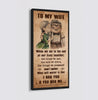 🎁TO MY WIFE-I HAD YOU AND YOU HAD ME-CANVAS POSTER(Buy 2 Get Free Shipping)