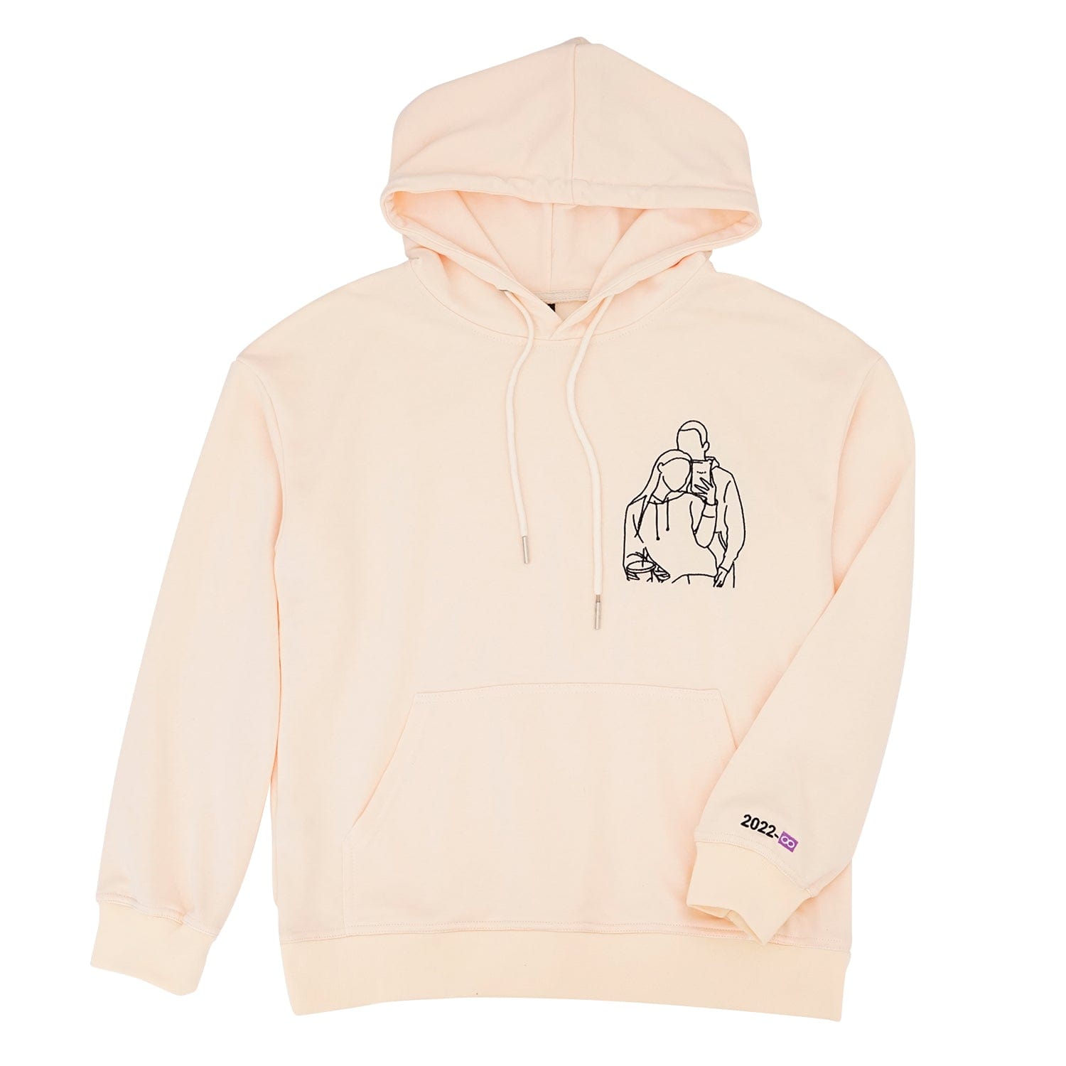 Custom Embroidered Line Drawing Hoodie(buy 2 free shipping❤️)