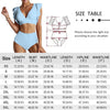 Custom Face American Falg Blue Women Ruffle High Waisted Flounce Bikini Set