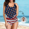 Personalized Women's Two Piece Bathing Suit Summer Set Beach Pool Outfits