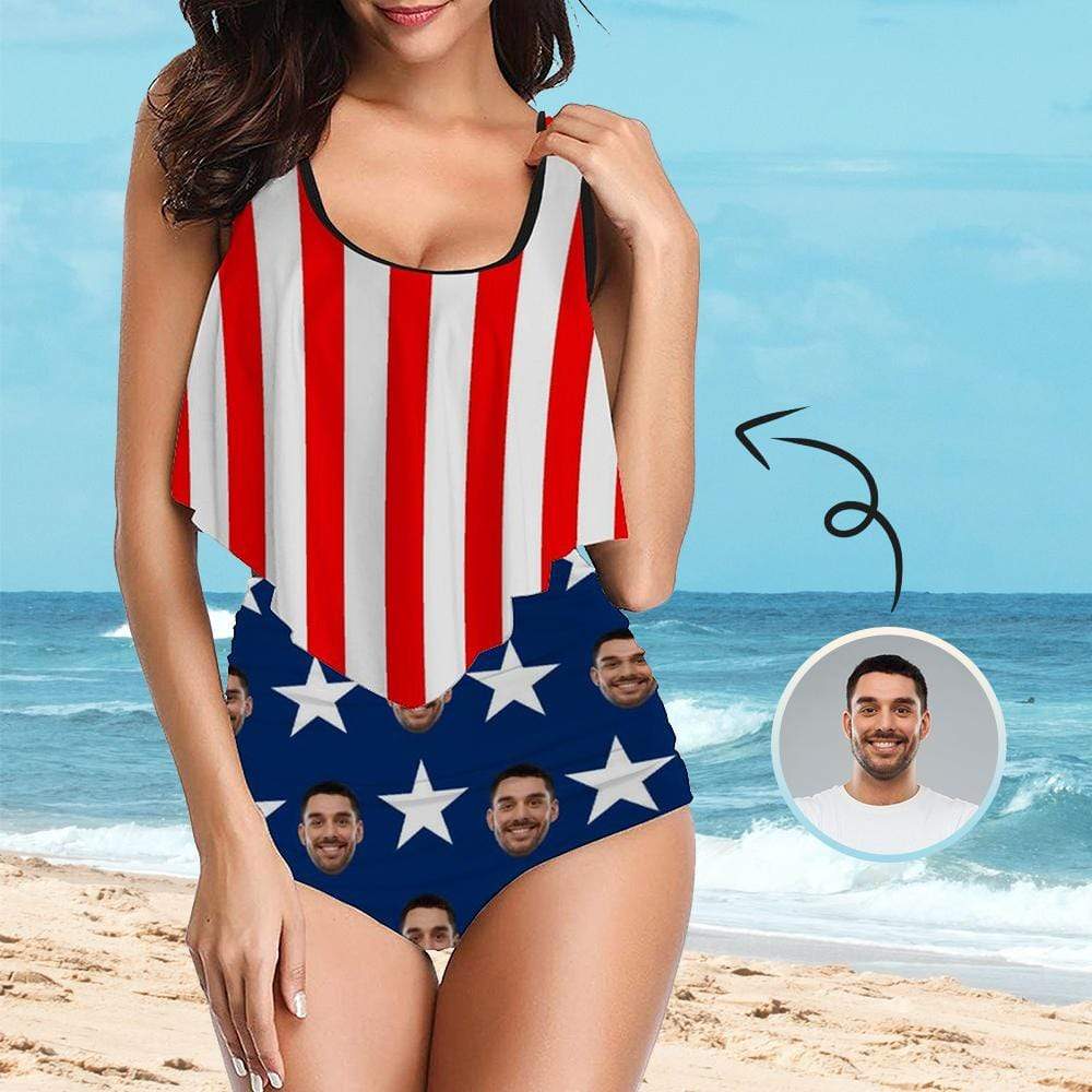 Personalized Women's Two Piece Bathing Suit Summer Set Beach Pool Outfits