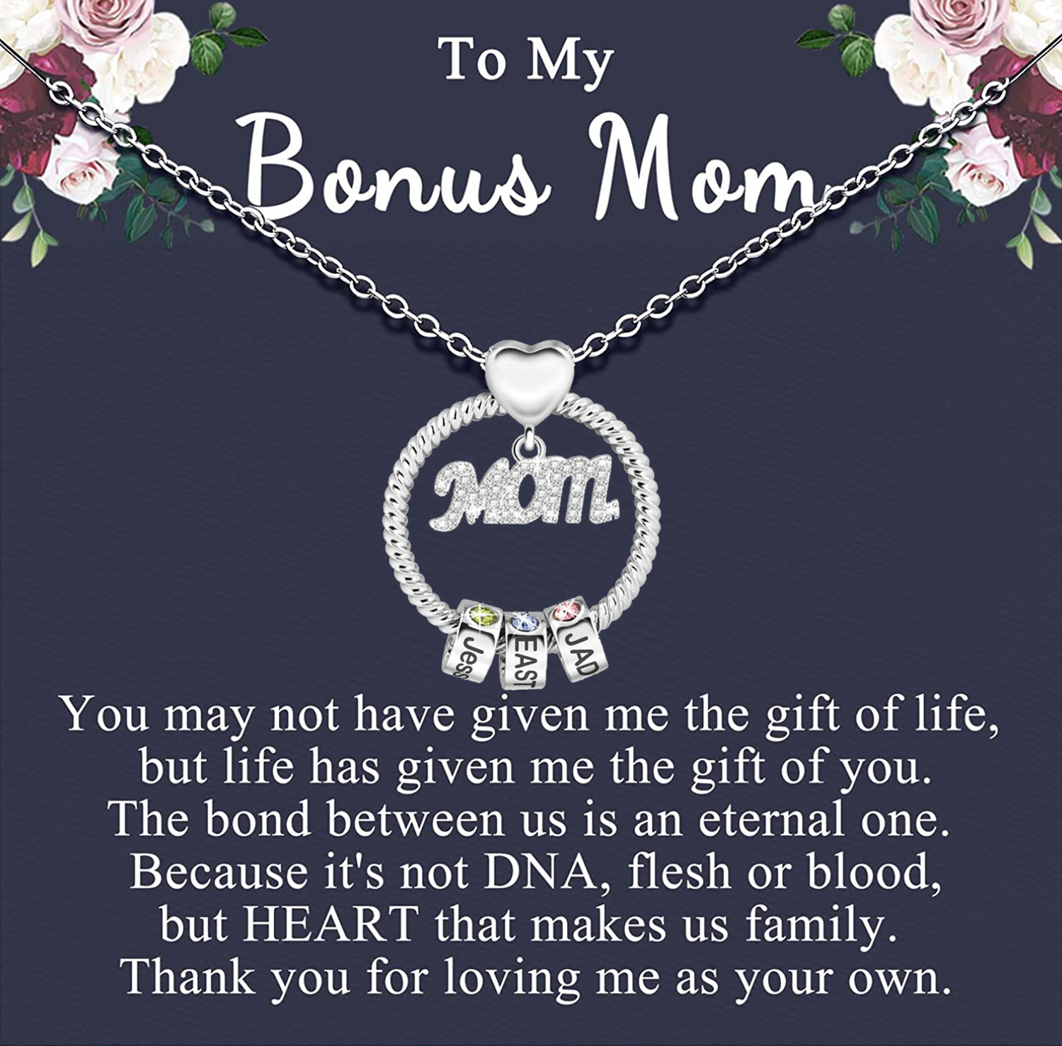 Mother's Love Necklace, Gift For The Bonus Mother