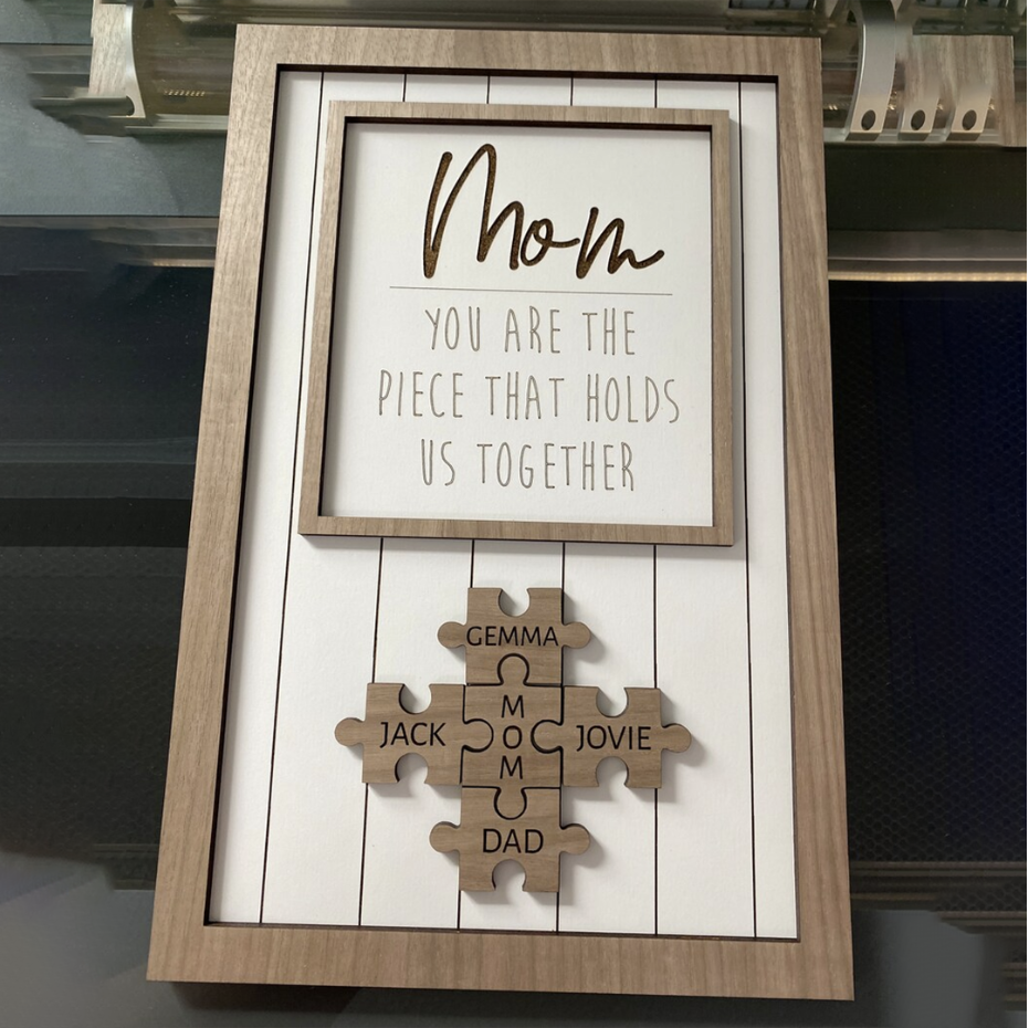 Wondeful personalized Wooden Puzzle Sign