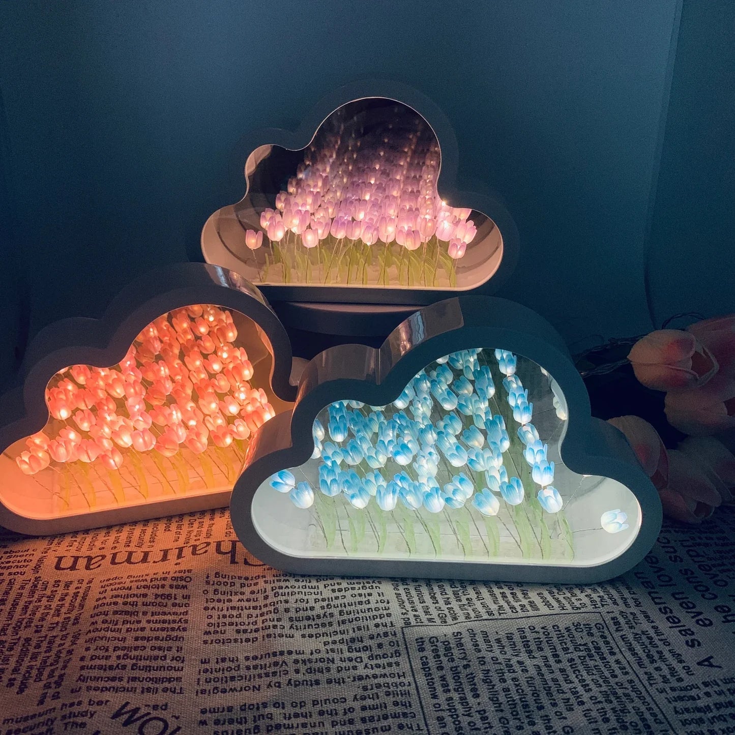 Forever Cloud Mirror Tulips (DIY)