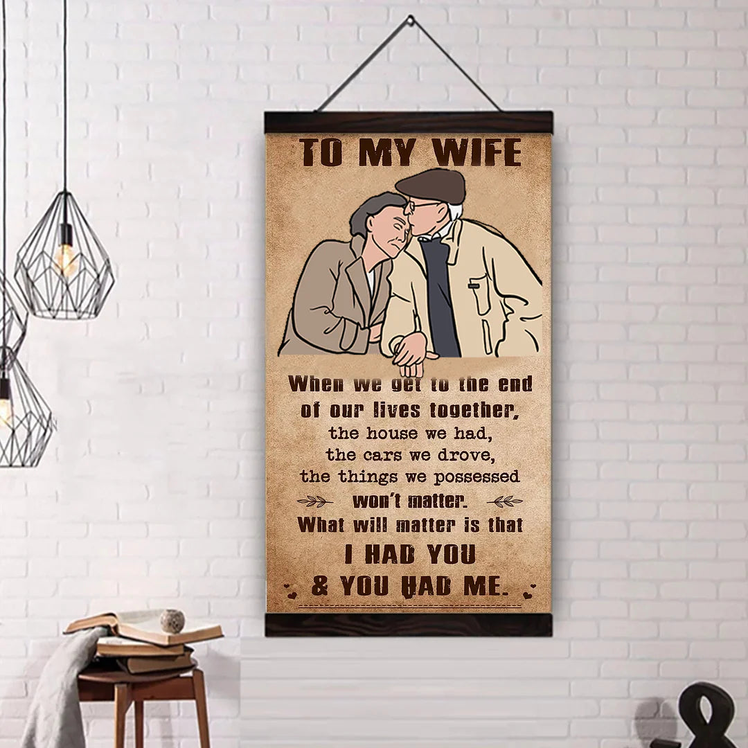 🎁TO MY WIFE-CANVAS POSTER🎁(Buy 2 Get Free Shipping)