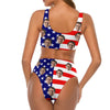 Custom Husband Face American Flag Swimsuit