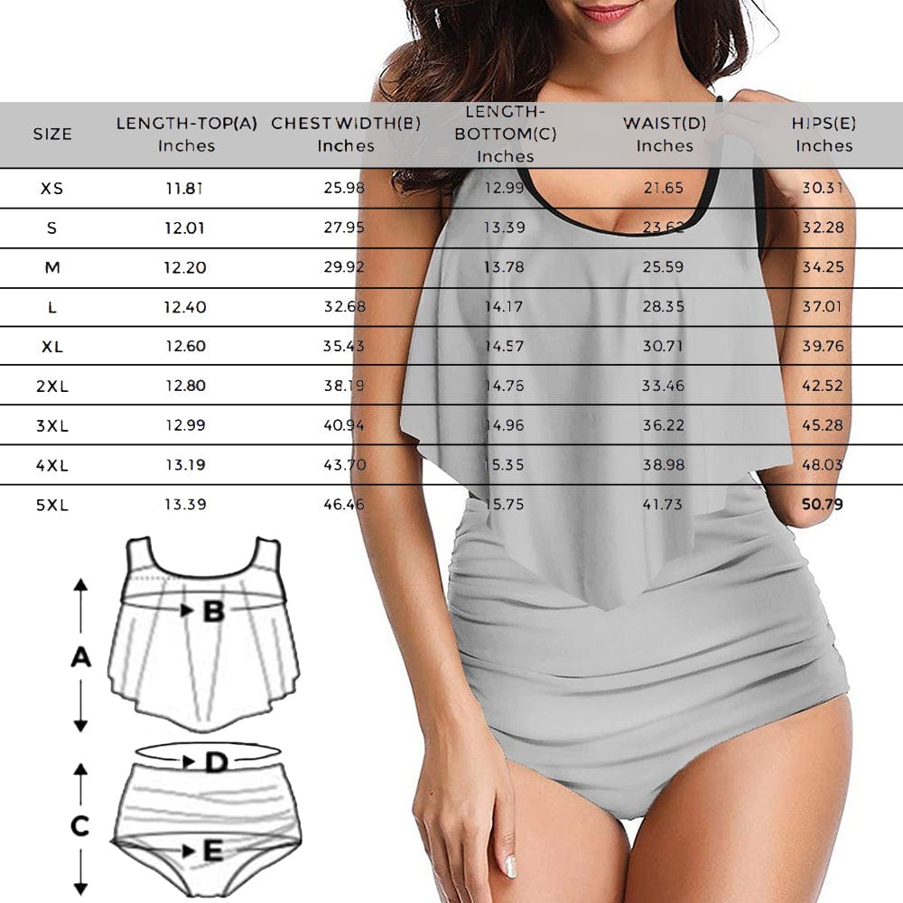 Personalized Face Women's Swimwear Bikini Swimsuit Beach Travel Boat Cruise Pool Party Outfits