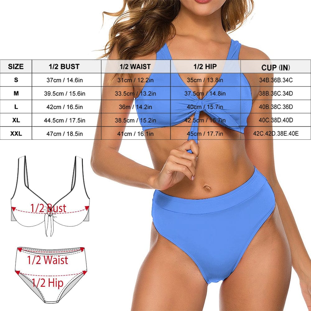 Personalized Face Women's Swimwear Bikini Swimsuit Beach Travel Boat Cruise Pool Party Outfits