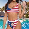Custom Face Flag Couple Matching Swimsuit