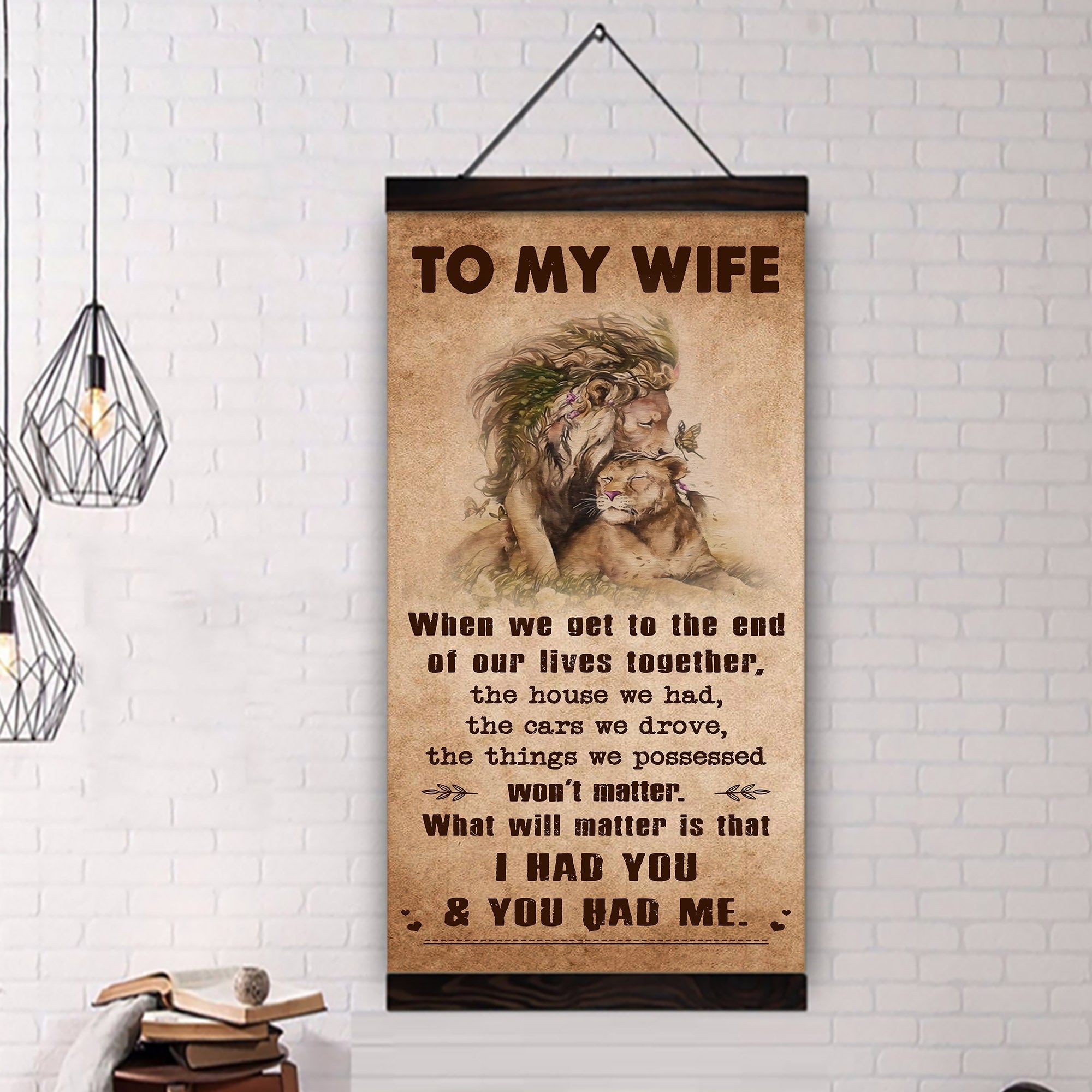 🎁TO MY WIFE-I HAD YOU AND YOU HAD ME-CANVAS POSTER(Buy 2 Get Free Shipping)