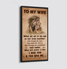 🎁TO MY WIFE-I HAD YOU AND YOU HAD ME-CANVAS POSTER(Buy 2 Get Free Shipping)