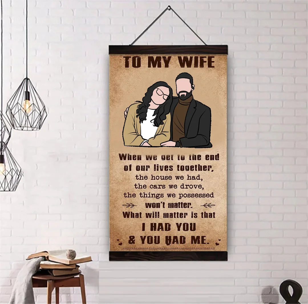 🎁TO MY WIFE-CANVAS POSTER🎁(Buy 2 Get Free Shipping)