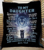 To My Daughter - Love Dad - Sometimes It's Hard To Find Words - Blanket