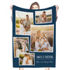 Personalized 5 Photos Fleece Blankets Family Is Everything