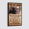 🎁TO MY WIFE-I HAD YOU AND YOU HAD ME-CANVAS POSTER(Buy 2 Get Free Shipping)