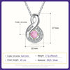 Custom Mothers Rings Necklace with Birthstones