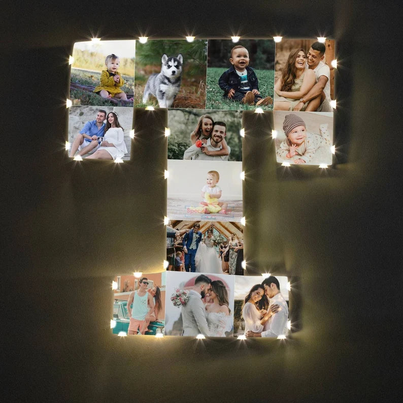 ✨Personalized Letter Photo Collage Lamp Letter  Y