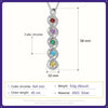 Custom Mothers Rings Necklace with Birthstones