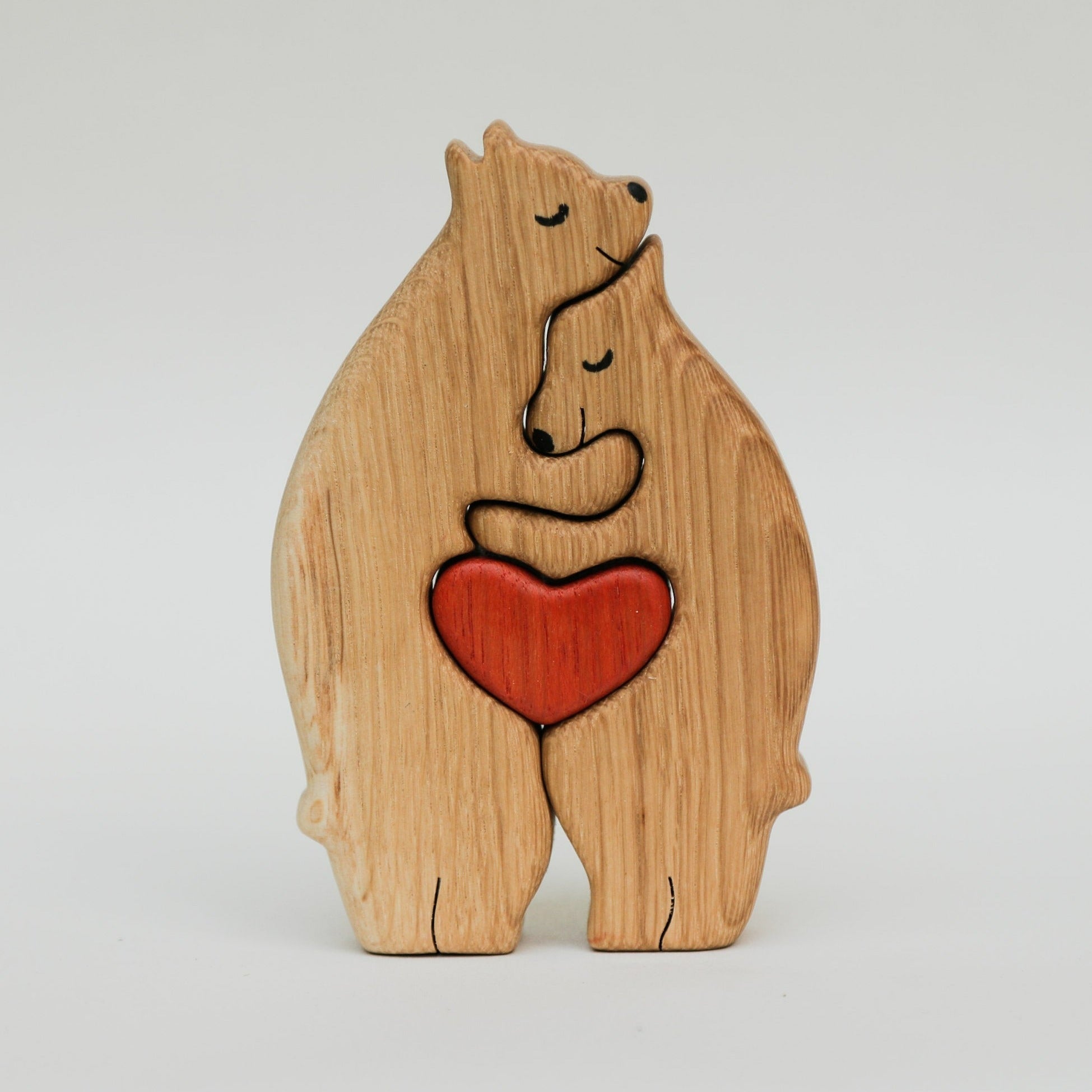 Wooden bears family puzzle