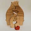 Wooden bears family puzzle