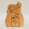 Wooden hedgehogs family puzzle