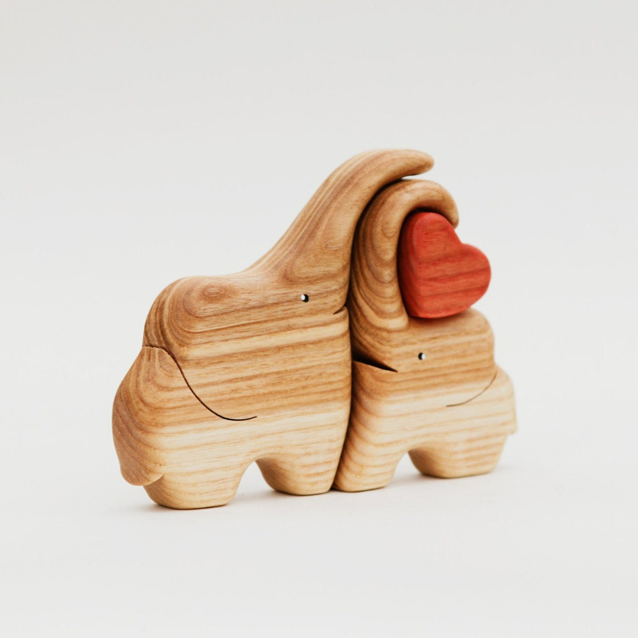 Wooden elephants family puzzle