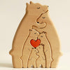 Wooden bears family puzzle