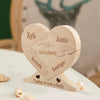 Custom Wooden Name Heart Puzzle