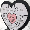 Personalized Heart Puzzle Frame Mom