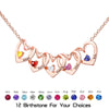 Heart of Love Birthstone Necklace for lover